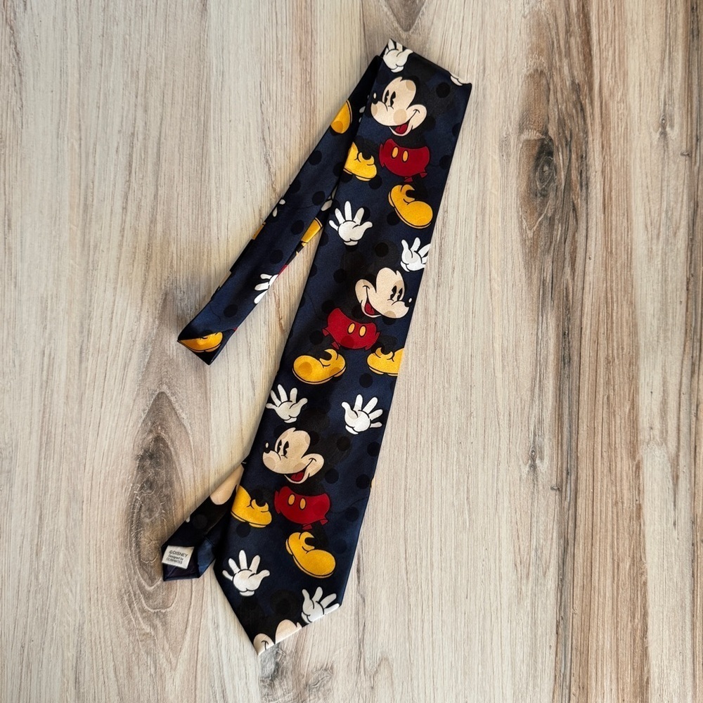 Vintage Disney Mickey Mouse Tie | Rudy Cervantes Los Angeles | 59” Novelty Tie - Picture 3 of 10